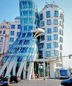 Prague The Dancing House Diamond Painting