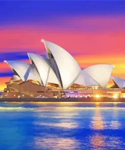 Purple Sky In Sydney Diamond Painting