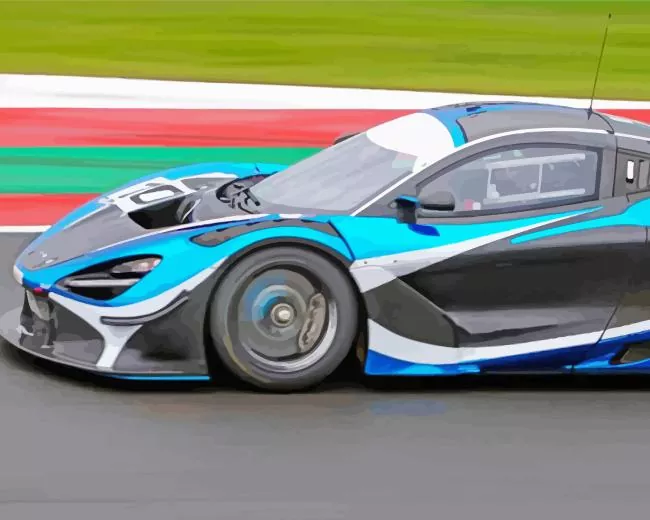 race car Diamond By Numbers Race Car Diamond Painting