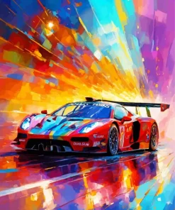 Race Car Art Diamond Painting