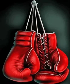 Red Boxing Gloves Diamond Painting