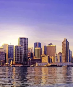 San Francisco Cityscape Buildings Diamond Painting