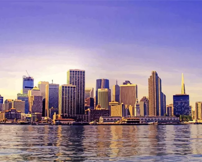 san francisco cityscape buildings Diamond Paintings San Francisco Cityscape Buildings Diamond Painting