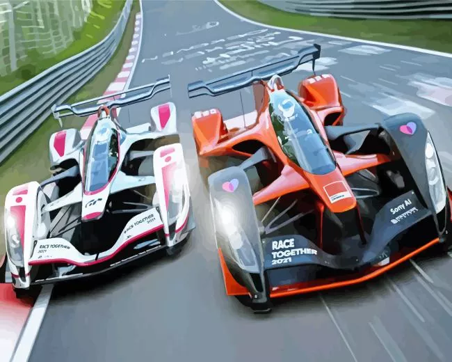 sonnys racing cars Diamond By Numbers Sonnys Racing Cars Diamond Painting