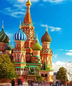 St Basils Cathedral Moscow Russia Diamond Painting