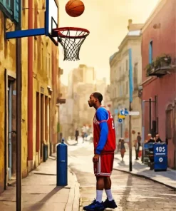Street Basketball Player Diamond Painting