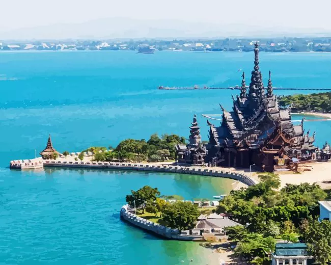 stunning Pattaya city Diamond Paints Stunning Pattaya City Diamond Painting