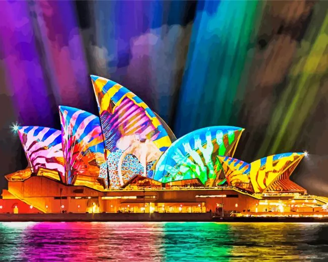 sydney light show Diamond Paintings Sydney Light Show Diamond Painting