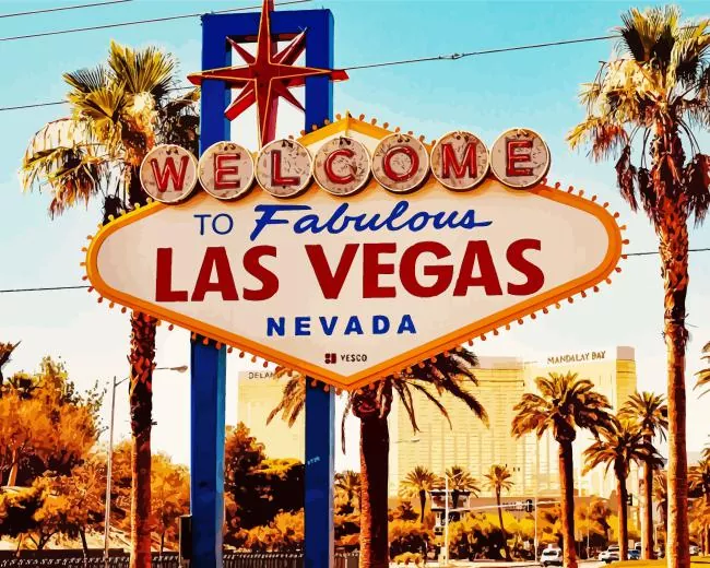 welcome to Las Vegas Diamond By Numbers Welcome To Las Vegas Diamond Painting