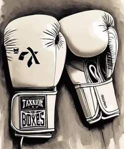 White Boxing Gloves Diamond Painting