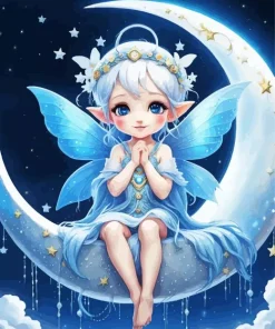 Aesthetic Fairy Moon Diamond Painting