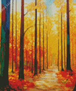 Aesthetic Fall Forest Art Diamond Painting
