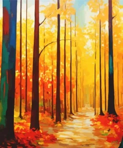 Aesthetic Fall Forest Art Diamond Painting