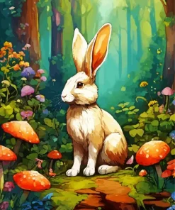Aesthetic Fantasy Bunny Diamond Painting