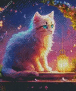 Aesthetic Fantasy Cat Diamond Painting