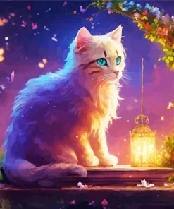 Aesthetic Fantasy Cat Diamond Painting