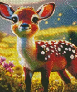 Baby Key Deer Diamond Painting
