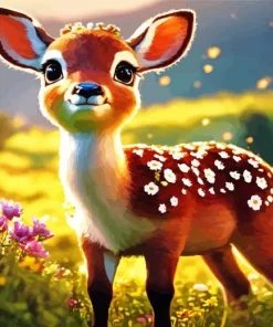 Baby Key Deer Diamond Painting
