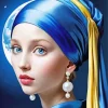 Beautiful Girl With Pearl Earring Art Diamond Painting