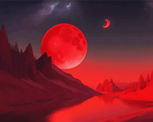 blood moon Diamond Dotz Blood Moon Diamond Painting