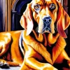 Bloodhound Dog Diamond Painting