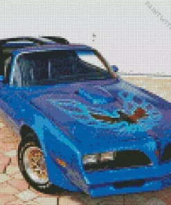 Blue 1977 Trans Am Diamond Painting