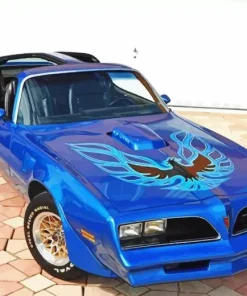 Blue 1977 Trans Am Diamond Painting