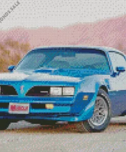 Blue 1978 Trans Am Diamond Painting