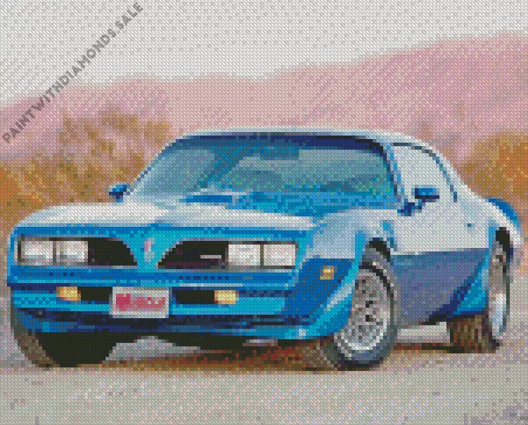 blue 1978 trans am Diamond By Numbers Blue 1978 Trans Am Diamond Painting