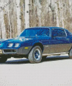 Blue 1979 Firebird Diamond Painting