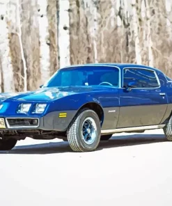 Blue 1979 Firebird Diamond Painting