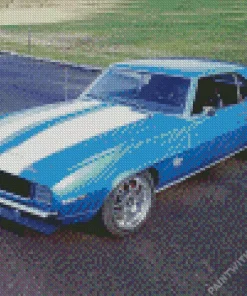 Blue 69 Camaro SS Diamond Painting