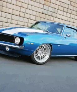 Blue 69 Camaro SS Car Diamond Painting