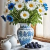 Blue And White Flower Vase Diamond Painting