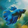 Blue Betta Fish Diamond Painting