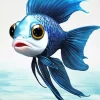Blue Fish Diamond Painting