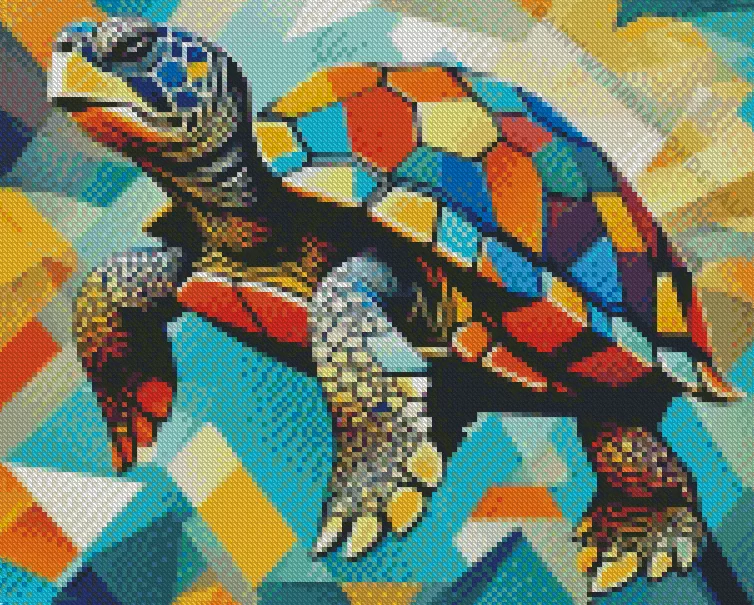 colorful turtle Diamond Paints Colorful Turtle Diamond Painting