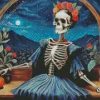 Cool Frida Kahlo Skull Diamond Painting
