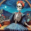 Cool Frida Kahlo Skull Diamond Painting