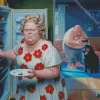 Fat Couple And Dog Diamond Painting