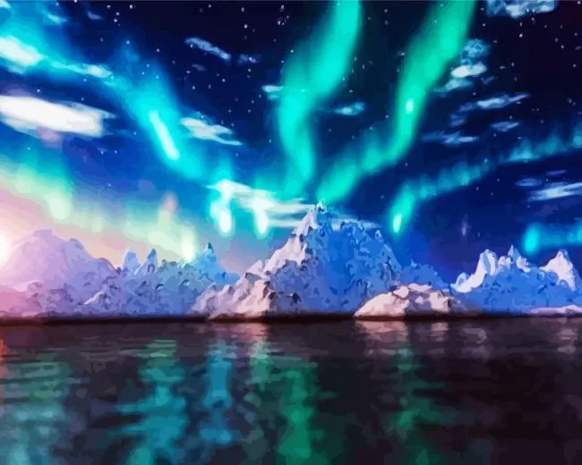 Northern Lights scene Diamond Dotz Northern Lights Scene Diamond Painting