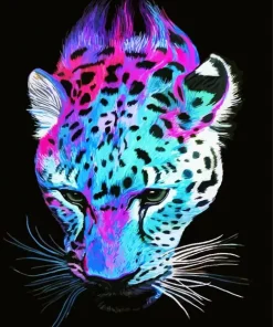 Painted Leopard Diamond Painting