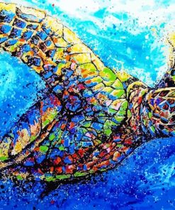 Abstract Sea Turtle Diamond Painting