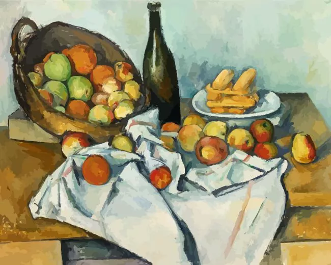 basket of apples by paul cezanne Diamond Paints Basket Of Apples By Paul Cezanne Diamond Painting