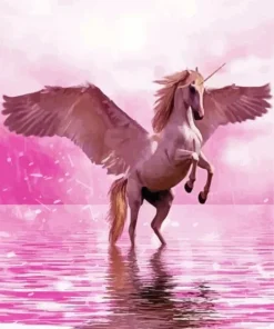 Pink Unicorn Diamond Painting