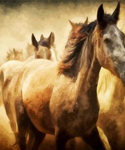 Wild Stallions Diamond Painting